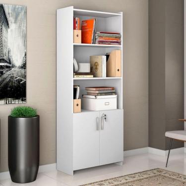 Imagem de Armário Multiuso Para Escritório Com 2 Portas 56118 Notável Branco New