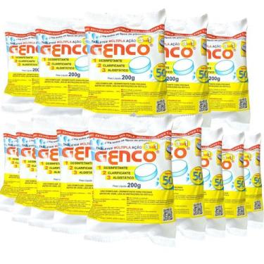 Imagem de 15Un Pastilhas Cloro Multiação 3 em 1 Genco