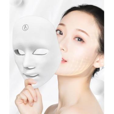Imagem de Máscara Led Facial Tratamento Estético 7 Cores Rejuvenescimento Acne Antirrugas Fototerapia Pele