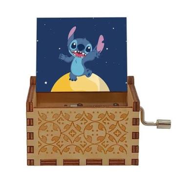 Imagem de Caixa De Música Infantil Disney Stitch, Caixa Musical Fofa De Desenho 