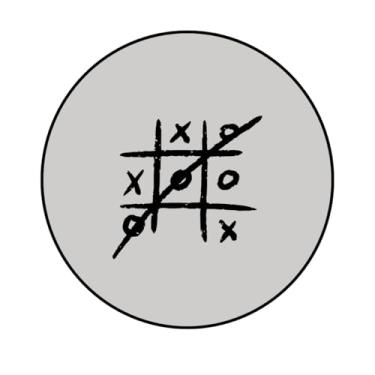 Imagem de Adesivo Decorativo Redondo, Tema Jogos, 10 cm, Modelos 06JG-16JG (JG6, PAPEL COUCHÉ 170, 10 CM)