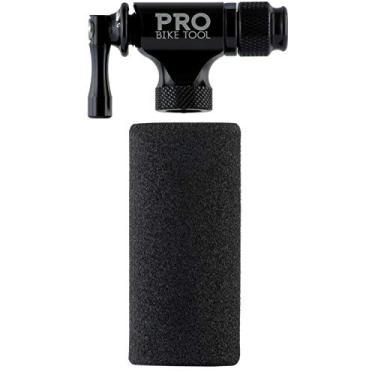 Imagem de PRO BIKE TOOL Inflador de CO2 para pneus de bicicleta - Rápido e fácil - Compatível com válvula Presta e Schrader - Bomba de pneu de bicicleta para bicicletas de estrada e montanha - Manga isolada - Não inclui cartuchos de CO2