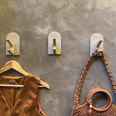 Imagem de 12 Ganchos Provador de loja roupas boho premium capela arco - Souvenir