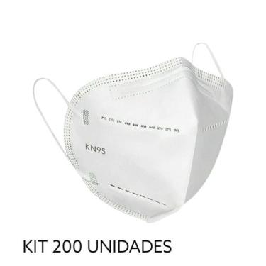 Imagem de Máscara KN95 Proteção Respiratória 5 Camadas Reutilizável Kit 200 - Su