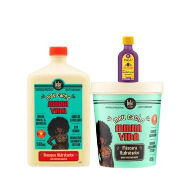 Imagem de Kit Lola Meu Cacho Minha Vida Sh 500ml + Masc 450ml + Pinga! Óleo Açaí
