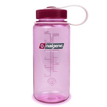 Imagem de Nalgene Garrafa de água Sustain Tritan livre de BPA feita com material derivado de 50% de resíduos de plástico (usando equilíbrio de massa certificado ISCC), 473 ml, boca larga, cosmo
