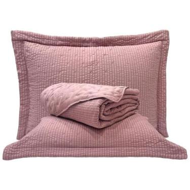 Imagem de Cobre Leito Queen Analu Micropercal 300 Fios Dupla Face Texturizado 3 