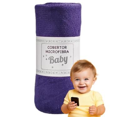 Imagem de Manta Cobertor de Bebê Infantil em Microfibra Mantinha Antialergica (Azul Noite)