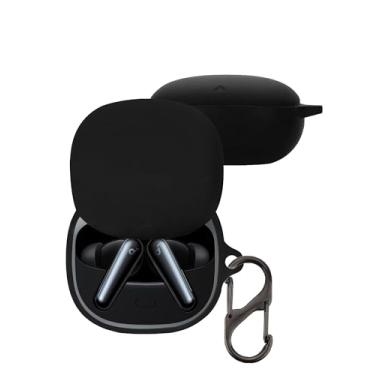 Imagem de Capa para fones de ouvido Anker Soundcore Liberty 5, capa protetora de silicone macio à prova de choque com mosquetão para fones de ouvido Soundcore, (preto)