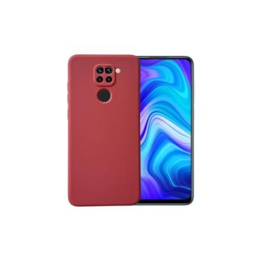 Imagem de Casecious Compatível com Xiaomi Redmi Note 9 gel de silicone líquido macio celular celular capa traseira básica funda para (blush)
