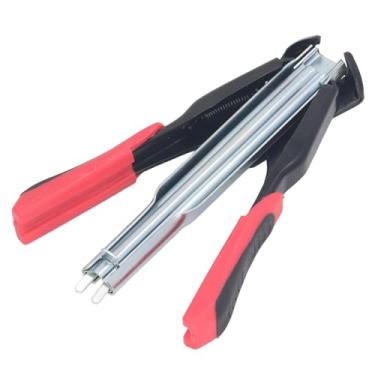 Imagem de Zerodis Kit de Alicates de Anel de Porco Durável Tipo C Ferramenta de Grampo de Fixação do Tipo C para Galinheiro, Alicate Eficiente de Anel de Porco para Fios de Cerca, Manual Leve para Selar