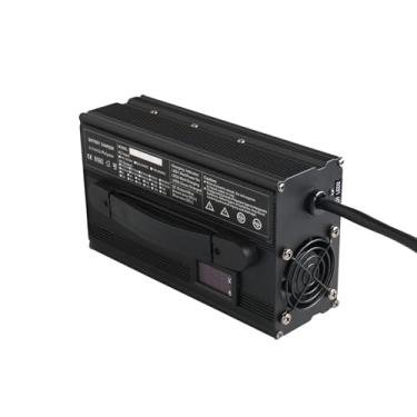 Imagem de Lzyjckh Carregador de Bateria de Chumbo-Ácido 900W 24V 25A com Ventoinha de Refrigeração e Carga Lenta Para Empilhadeira, Transpaleteira, Bateria de Carrinho de Golfe,Black,17#