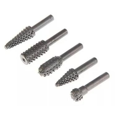 Imagem de Jogo De Lima Rotativa Grossa Para Madeiras Com 5 Peças - Minymix