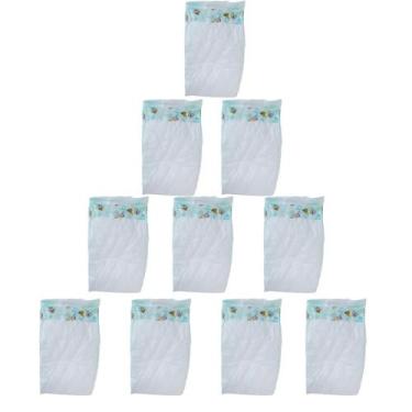 Imagem de Kit com 10 Fraldas Descartáveis RN para Boneca Bebê Reborn - Caminito 