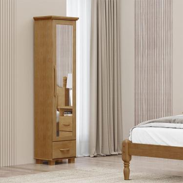 Imagem de Sapateira com Espelho Linha Ouro Madeira Maciça 2255FN Freijó Finestra