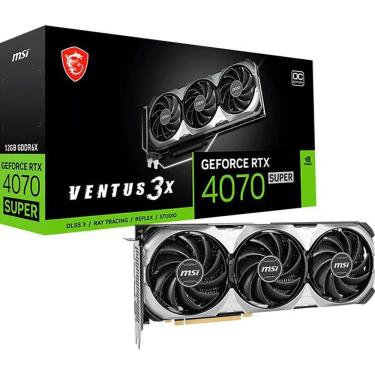 Imagem de Placa de Vídeo MSI Super Ventus 3X OC RTX 4070 12GB GDDR6X