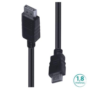 Imagem de Cabo Displayport Para Hdmi 1.4V 1.8M Hdp18 (7908020916703)