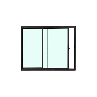 Imagem de Janela 2 Folhas Preto 120x120 Linha 18 Esmeralda