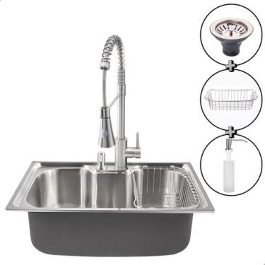 Imagem de Cuba Cozinha Gourmet Inox com Acessórios Softinox 60x40 Escovada
