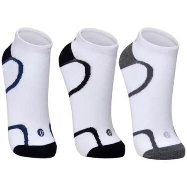 Imagem de Kit 3 Meias Unidades Sapatilhas Micro Com Almofada Unissex - Puket, 40