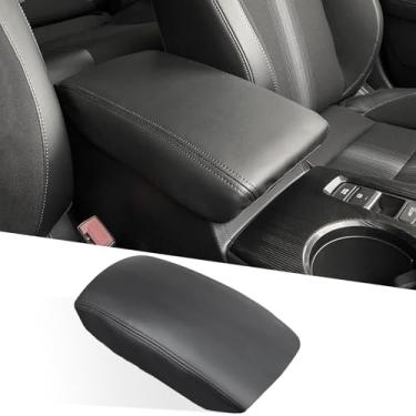Imagem de ANMOSVO Capa de console central para Honda Civic 2022 2023 2024 2025 com CVT - Protetor de apoio de braço premium fácil instalação para acessórios interiores Honda Civic (ponto preto)