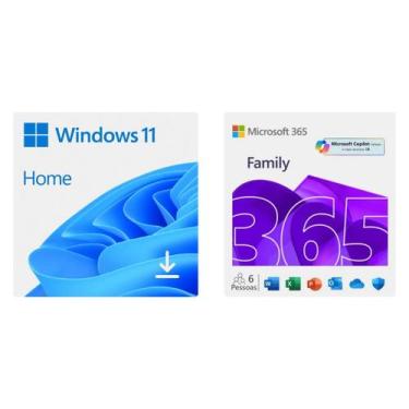 Imagem de Windows 11 Home + Microsoft 365 Family 6 Usuários 1TB OneDrive por Usu