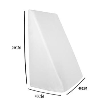 Imagem de Capa para Triângulo Suave Encosto 55x40x40cm 100% Algodão Branca Arrumadinho Enxovais