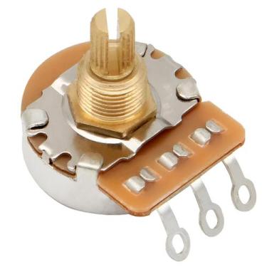 Imagem de Potenciômetro Eixo Latonado B250K Fleor Short Shaft 24-Tooth