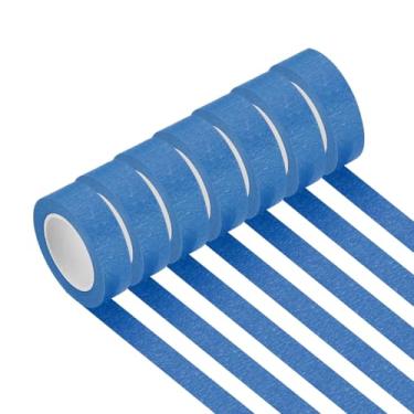 Imagem de PATIKIL Fita adesiva azul escuro 2,5 cm x 14 m, 7 rolos de código de cores etiquetagem para pintura de parede e organização de laboratório de ciências