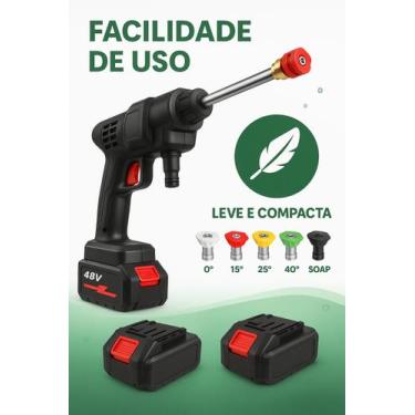 Imagem de Lavadora de Alta Pressão Portátil sem Fio com 2 baterias de 48V bivolt