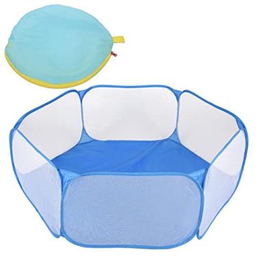 Imagem de Fafeicy Barraca Dobrável para Bebês, Poço de Bola Infantil Portátil Com Bolsa de Armazenamento para Jogo Ao Ar Livre Interno de 1 Ano Acima do Azul