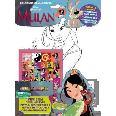 Imagem de Livro - Disney - Colorindo com adesivos Mulan
