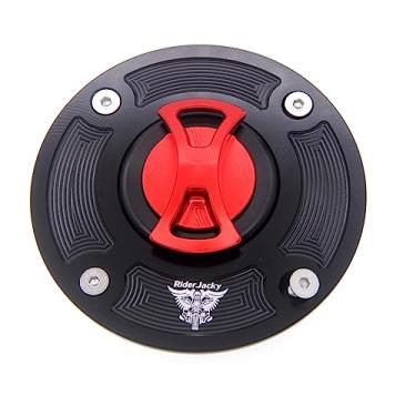 Imagem de Riderjacky Tampa do tanque de combustível de motocicleta sem chave para Suzuki GS500 RGV250 VJ22 (todos os anos) GS 500