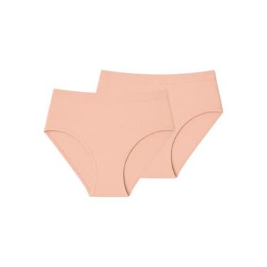 Imagem de Kit com 2 Calcinhas Alta Liz 70220, Bege, XG