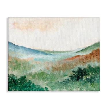 Imagem de Stupell Industries Design de arte de parede em tela de paisagem verde sonhadora por Nikita Jariwala, 40,6 x 50,8 cm