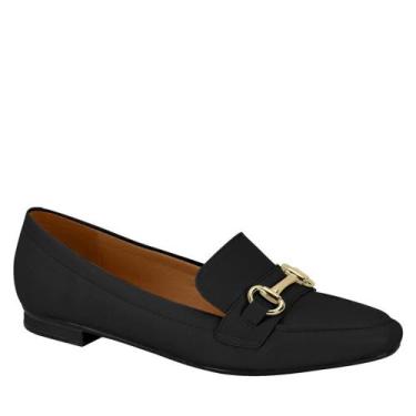 Imagem de Sapato Feminino Mocassim Leve Bico Fino Vizzano 1351.106, Preto pelica