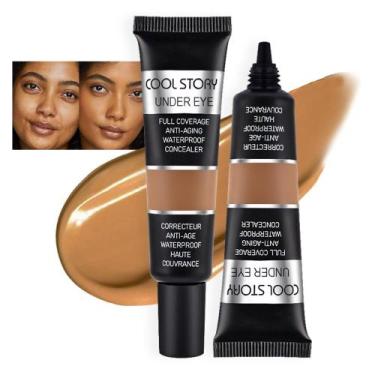 Imagem de Corretivo Kaely Under Eye, cobertura total, impermeável, 2 unidades