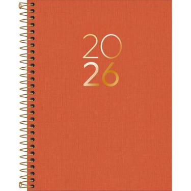 Imagem de Tilibra - Agenda Executiva Espiral Diária 17,7 x 24 cm Lume 2026 - Laranja