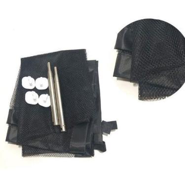 Imagem de Tela Portão Grade De Porta Cachorros Pet Gate Cães Bebês 120 Cm X 70 C