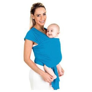 Imagem de Baby Sling Mamãe Canguru Malha 100% Algodão Wrap Sling - Bella Sorocab