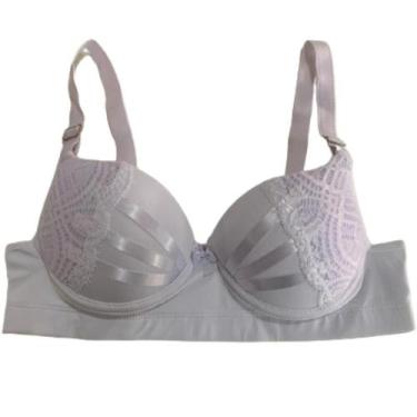 Imagem de Sutiã Reforçado De Bojo Sustentação Feminino Microfibra Íntimo Alça Re