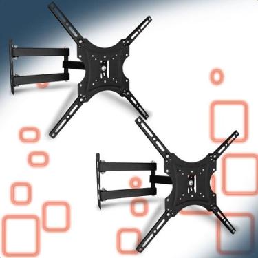 Imagem de Suporte Articulado Ajustável TV Monitor 1455 Polegadas Até 50kg Kit 2 