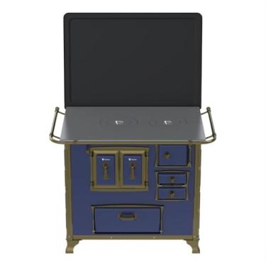 Imagem de Fogão a Lenha GII N 2 Renaissance Azul Saida Esquerda