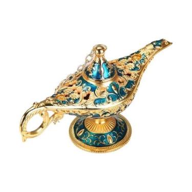 Imagem de Lâmpadas Mágicas De Aladim Em Metal Trompete Artesanal Clássica Imitaç