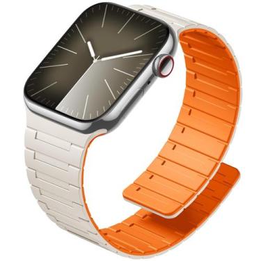 Imagem de Pulseira de silicone magnético SNBLK para Apple Watch 40 mm para mulhe