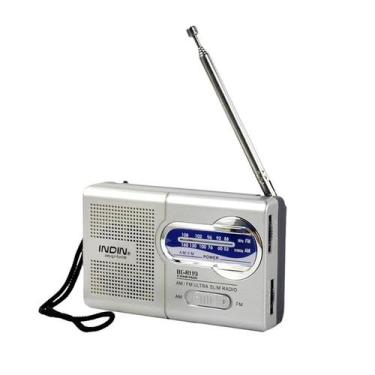 Imagem de Mini portátil bolso am/FM antena telescópica receptor de rádio aliment