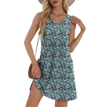 Imagem de Vestido BKRIVE Plus Size 2025 sem mangas de verão com bolsos 2GG