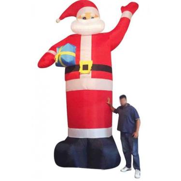 Imagem de Papai Noel Inflavel 5 Metros Altura Decoraçao Natal Gigante Natalino (