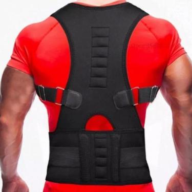 Imagem de Corretor de postura magnético de suporte lombar para homens e mulheres