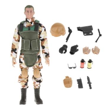 Imagem de Almencla Conjunto de Figuras de ação de 12" com Tema Militar, Modelo em Escala 1:6, Brinquedos para Colecionadores, Verde a